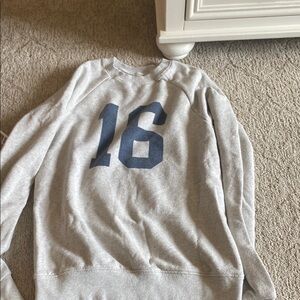 Gray Numbered Men's Sweater